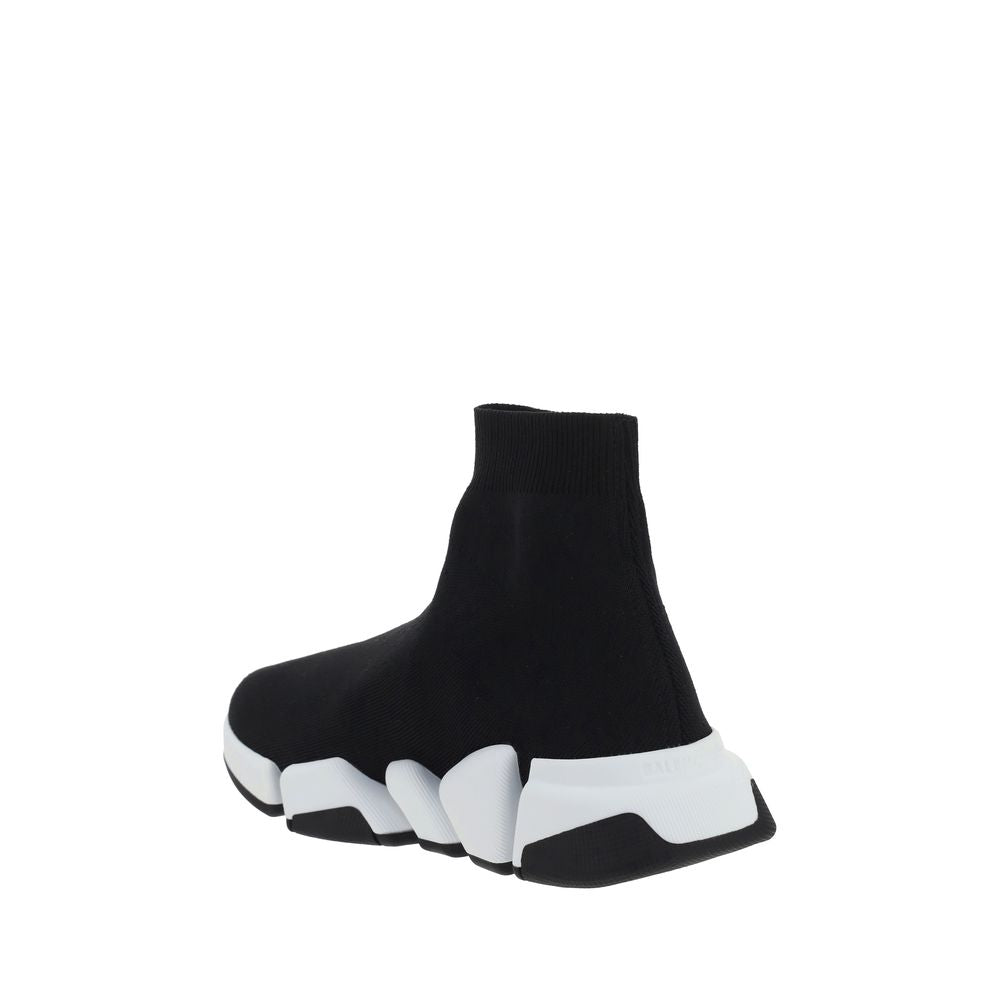 Athletic Sneakers by Balenciaga for women in stretch polyester black showcases an impeccable silhouette, defined by an impeccable sock athletic style design that perfectly captures the essence of the Women's Sock Athletic Stretch Polyester Sneakers.