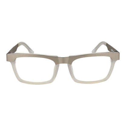 Eyeglasses Frames by Spy for unisex in plastic silver features an refined silhouette, showcasing a sophisticated silver coloured frame and refined full-frame frame design for a refined look.