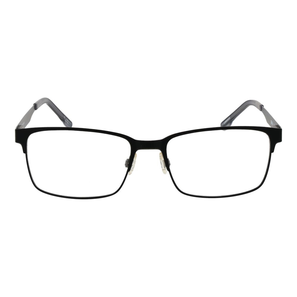 Eyeglasses Frames by Spy for men in plastic black showcases a reflective silhouette, artfully incorporating a sophisticated black coloured frame with a distinct full-frame frame design.