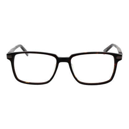 Eyeglasses Frames by Spy for men in plastic brown features an refined silhouette, showcasing a sophisticated brown coloured frame and refined full-frame frame design for a refined look.