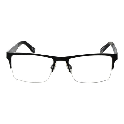 Eyeglasses Frames by Spy for unisex in plastic and black showcases a refined silhouette, detailed with a black coloured frame finish and a sophisticated half-frame frame design.