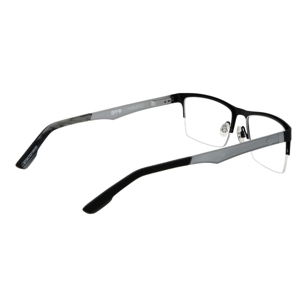 Eyeglasses Frames by Spy for unisex in plastic black features a refined silhouette, showcasing a refined black coloured frame and half-frame frame design for a sophisticated, premium look.