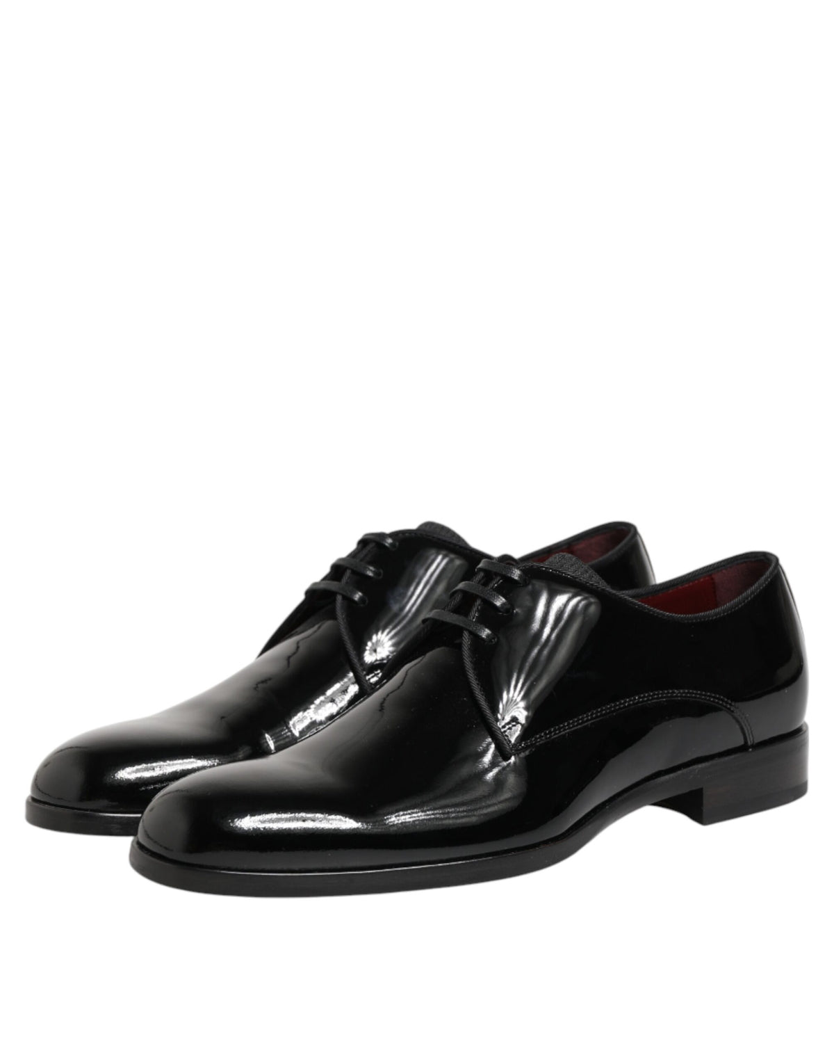 Dolce & Gabbana Men's Suede Calfskin & Goat Leather Derby Lace-Up Shoes - Black