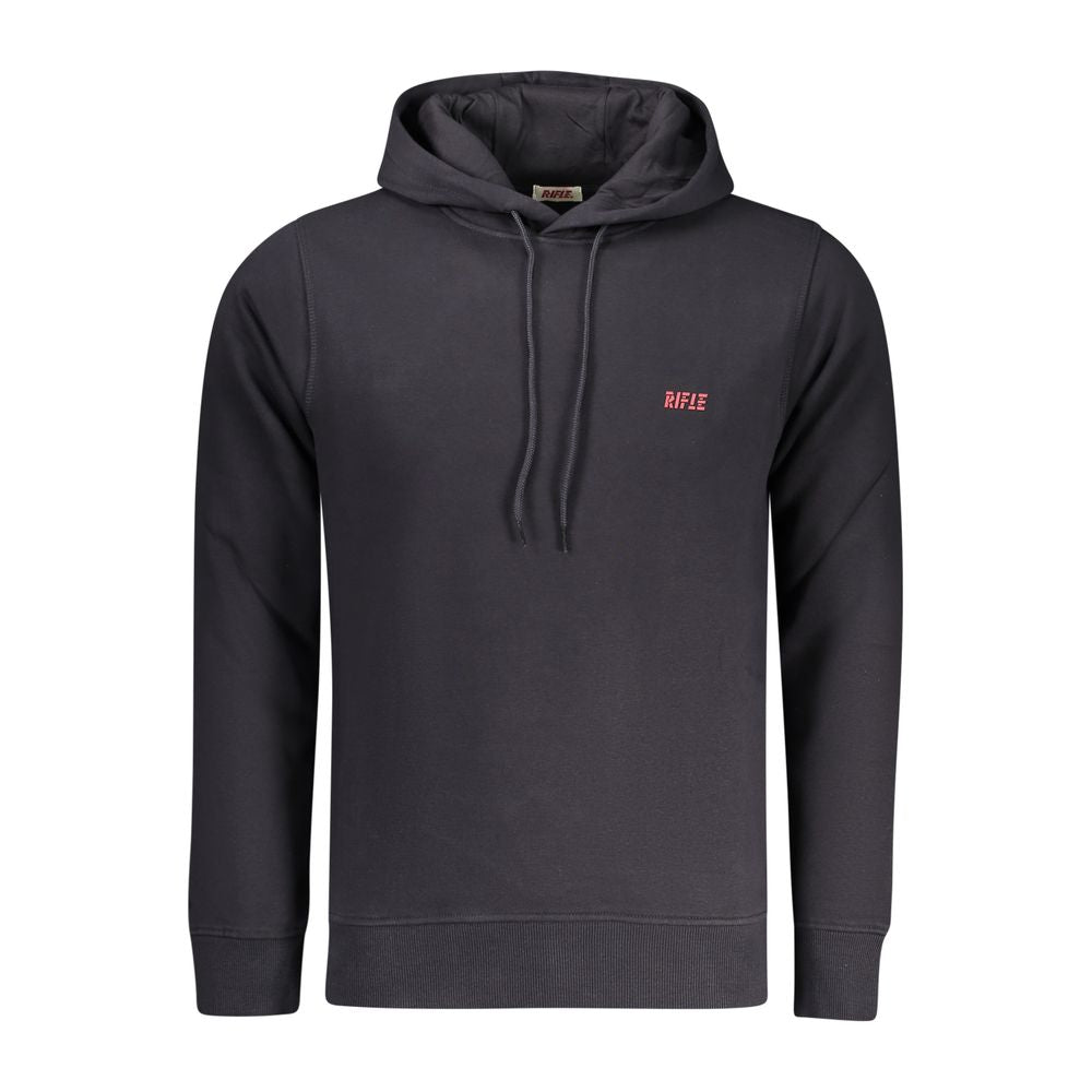 Hooded Sweatshirt Hoodie by Rifle for men in cotton polyester blue & print showcases a city-ready silhouette, artfully detailed with a signature hooded neckline and for a city-ready finish.