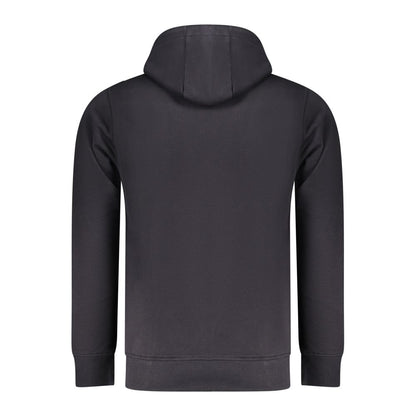 Hooded Sweatshirt Hoodie by Rifle for men in cotton polyester blue & print features an dramatic silhouette, showcasing a sophisticated and dramatic for a refined, modern aesthetic.