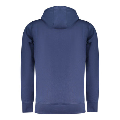 Hooded Sweatshirt Hoodie by Rifle for men in cotton blue & print features a edgy silhouette, detailed with a edgy hooded neckline and for a refined finish.