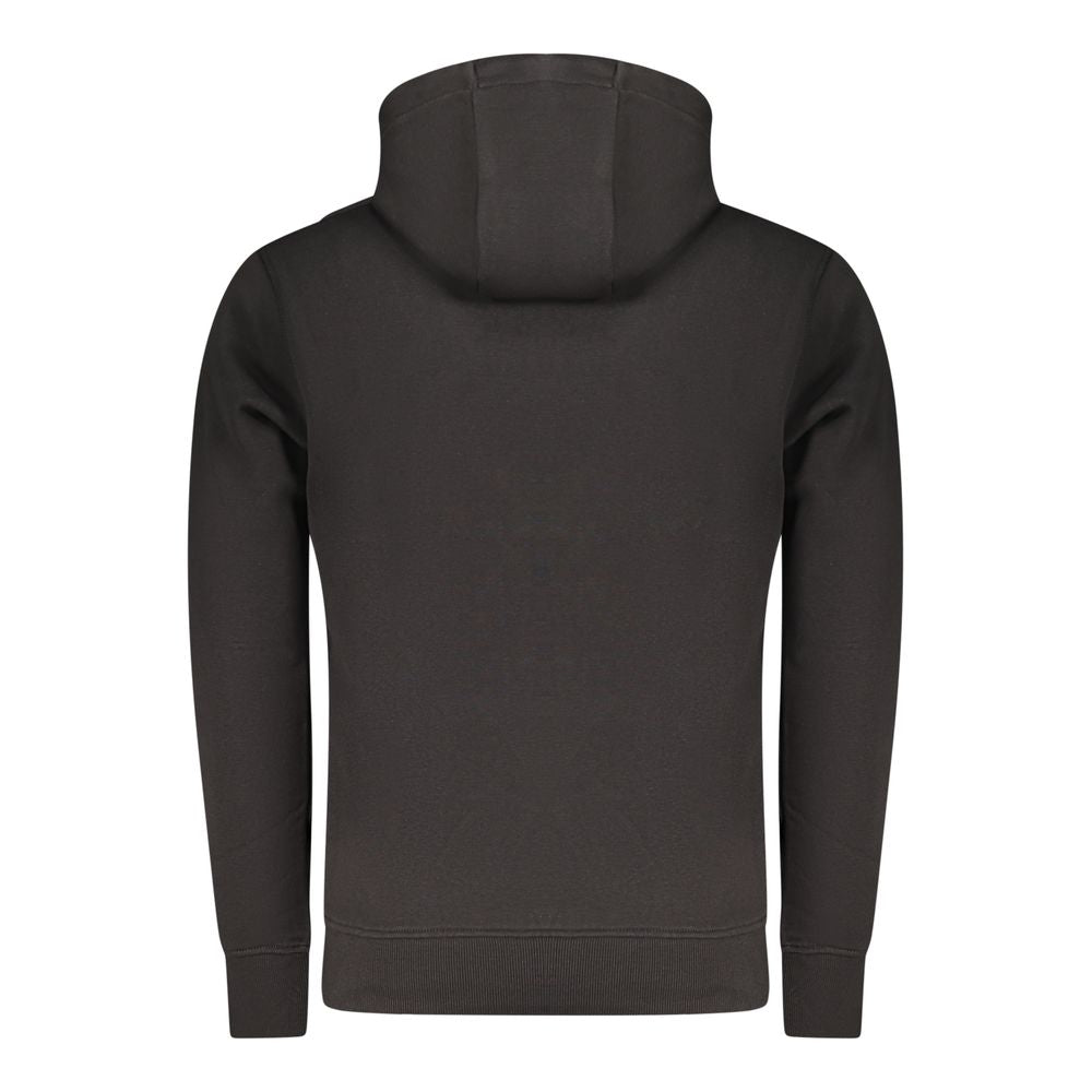 Hooded Sweatshirt Hoodie by Rifle for men in cotton polyester black & print features an avant-garde silhouette, showcasing a sophisticated and detail for a truly avant-garde finish.