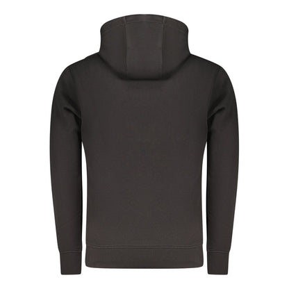 Hooded Sweatshirt Hoodie by Rifle for men in cotton polyester black & print features an avant-garde silhouette, showcasing a sophisticated and detail for a truly avant-garde finish.