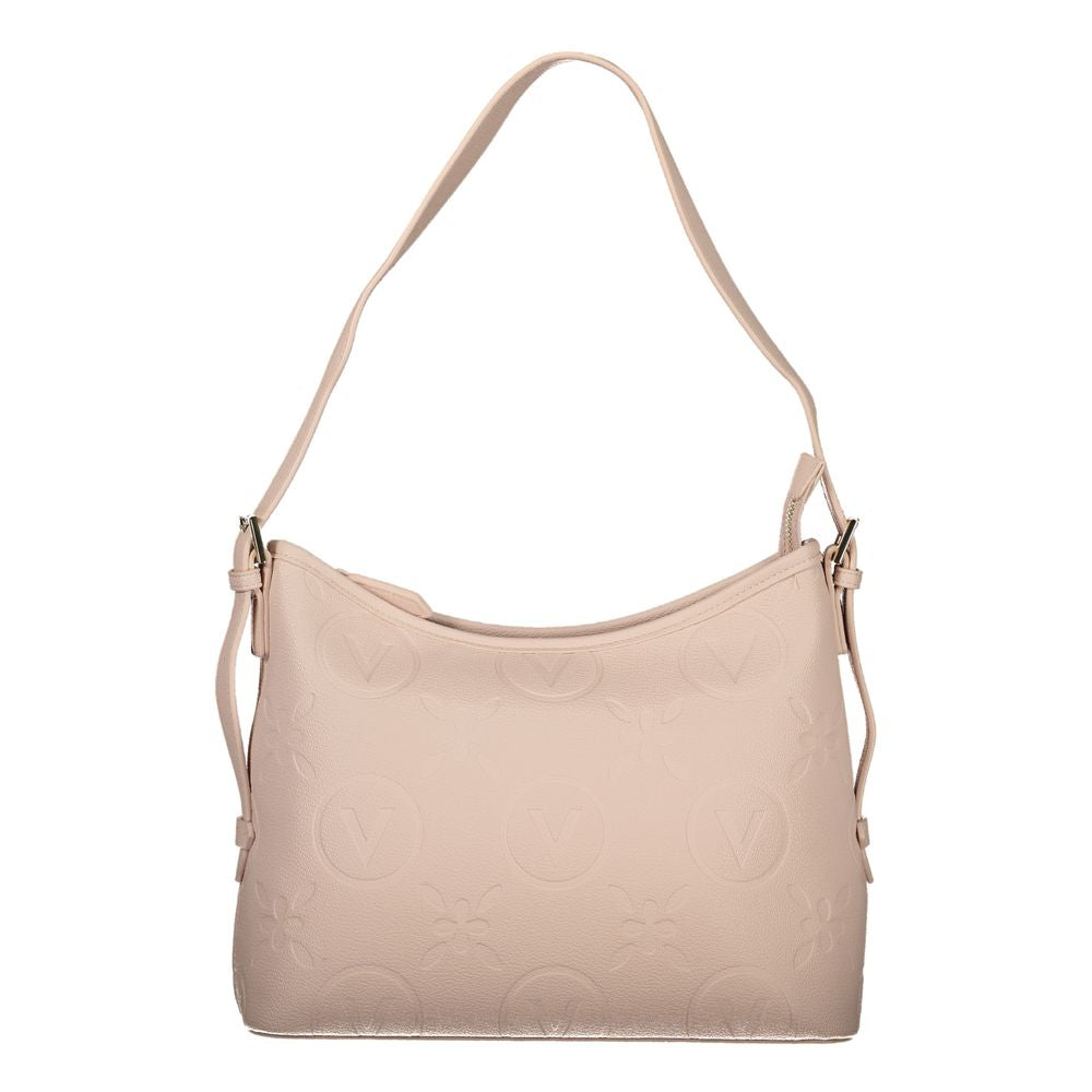 Shoulder Handbag by Mario Valentino for women in polyethylene pink presents a ornamental silhouette, showcasing a secure zipper, ample internal-pockets, and versatile shoulder-strap & adjustable-strap for a ornamental finish.