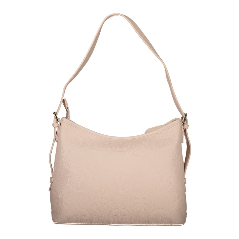Shoulder Handbag by Mario Valentino for women in polyethylene pink features a refined silhouette, showcasing a secure zipper, organized internal-pockets, and versatile shoulder-strap & adjustable-strap for a refined finish.