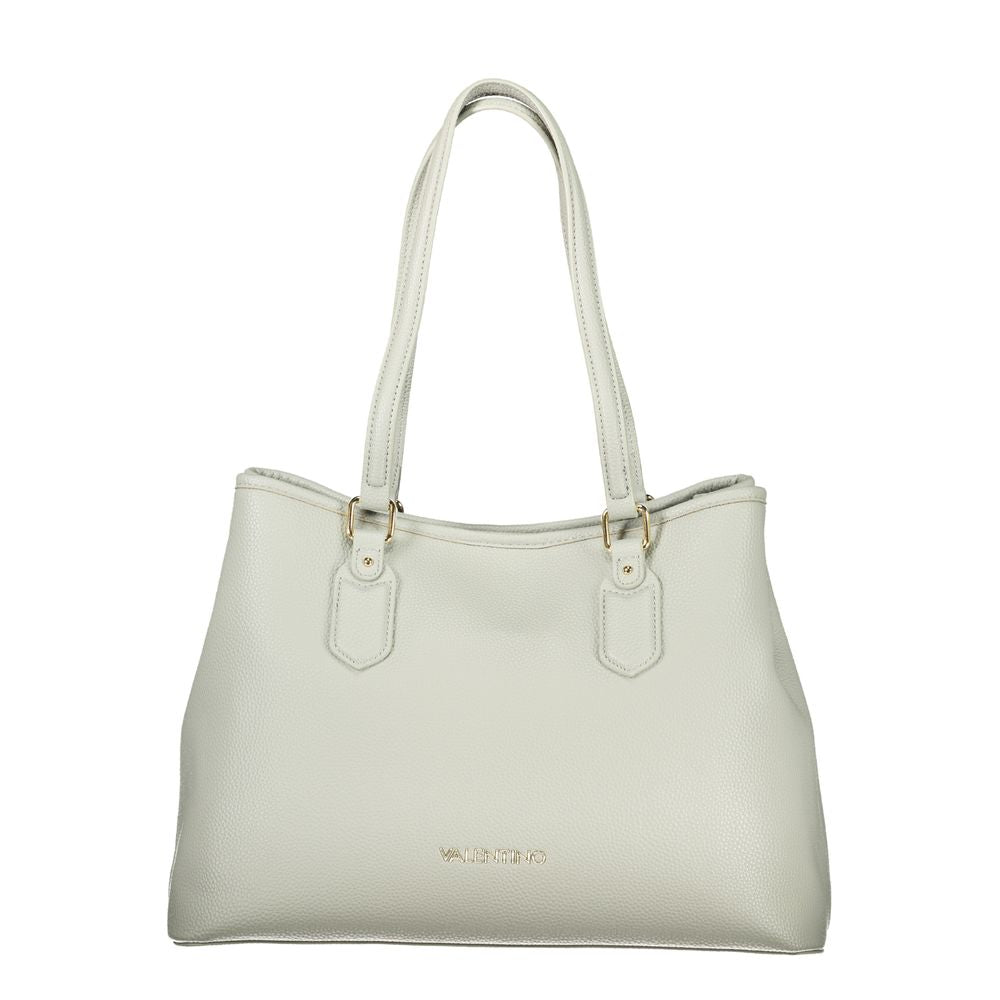 Handbag by Mario Valentino for women in polyethylene gray features a exquisite silhouette, showcasing a secure zipper and exquisite built-in-compartments & internal-pockets with versatile shoulder-strap, adjustable-strap & handle for a exquisite finish.