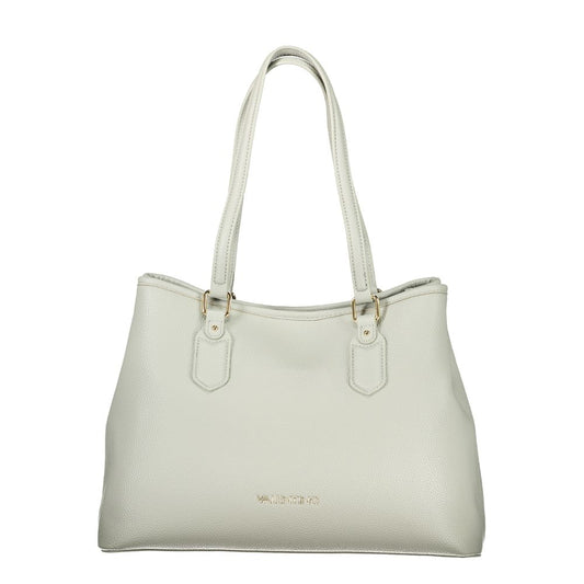 Handbag by Mario Valentino for women in polyethylene gray features a exquisite silhouette, showcasing a secure zipper and exquisite built-in-compartments & internal-pockets with versatile shoulder-strap, adjustable-strap & handle for a exquisite finish.