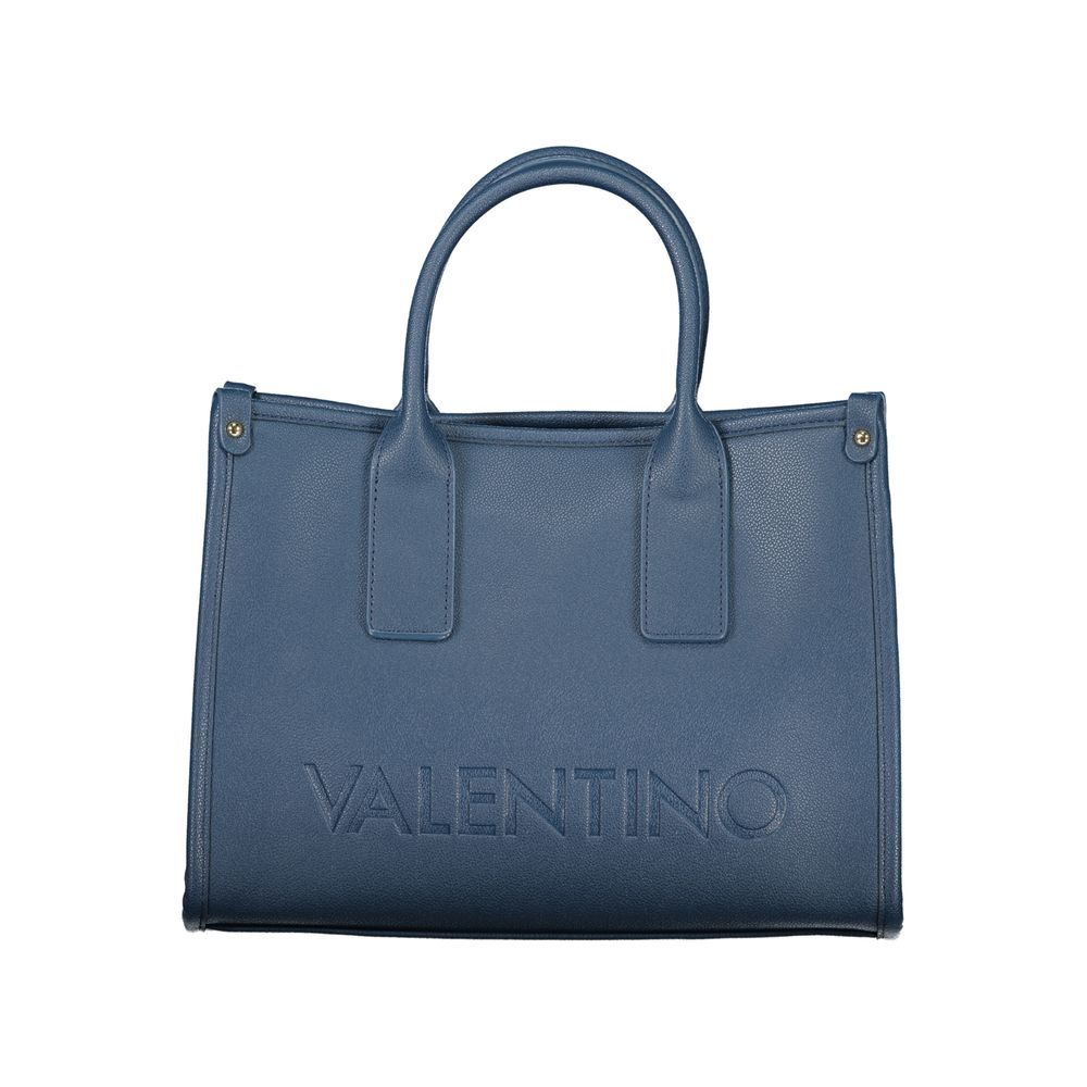 Handbag by Mario Valentino for women in polyethylene blue, signature & print features a exquisite silhouette, showcasing a secure and exquisite internal-pockets with versatile handle & adjustable-strap for a exquisite finish.