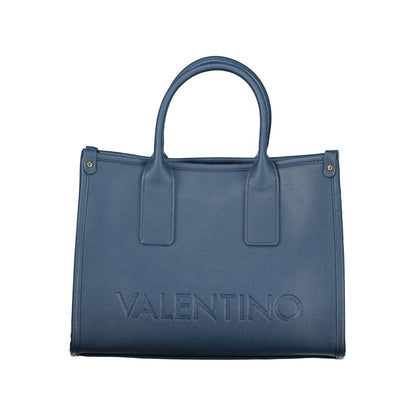 Handbag by Mario Valentino for women in polyethylene blue, signature & print features a exquisite silhouette, showcasing a secure and exquisite internal-pockets with versatile handle & adjustable-strap for a exquisite finish.