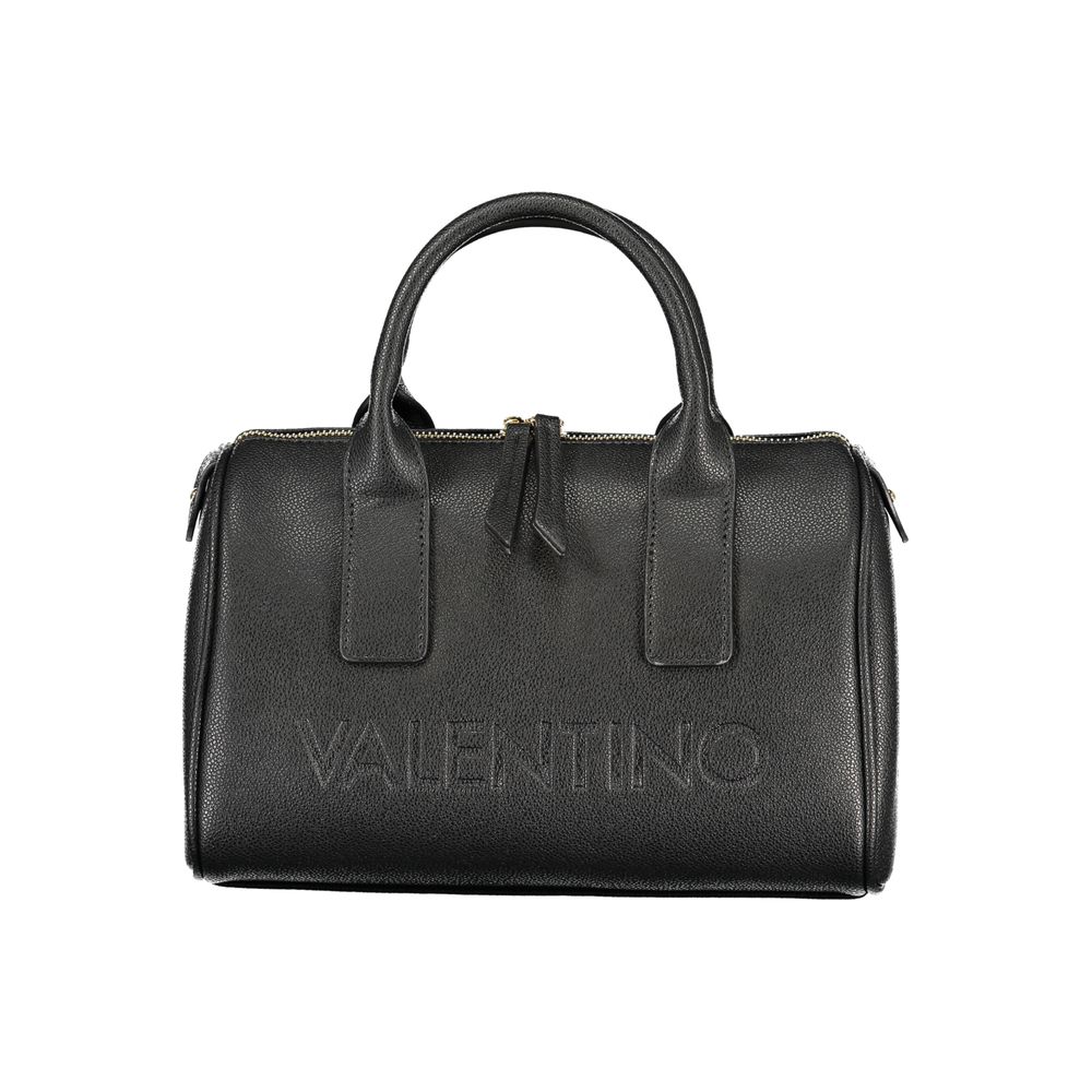 Handbag by Mario Valentino for women in polyethylene black & print presents a ornamental silhouette, showcasing a secure , ample internal-pockets, and versatile adjustable-strap & handle for a ornamental finish.
