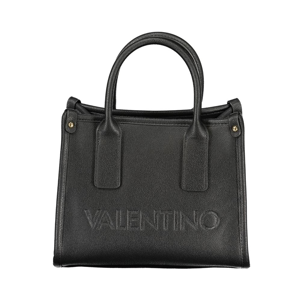 This Handbag by Mario Valentino for women in polyethylene and black & print presents a sculptural silhouette featuring a secure zipper, ample internal-pockets, and versatile handle & adjustable-strap for a sculptural finish.