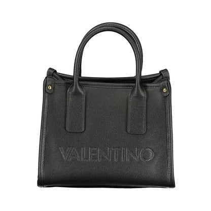 This Handbag by Mario Valentino for women in polyethylene and black & print presents a sculptural silhouette featuring a secure zipper, ample internal-pockets, and versatile handle & adjustable-strap for a sculptural finish.