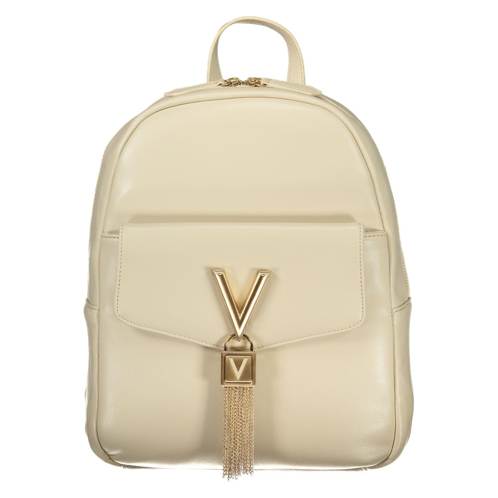 Mario Valentino Polyethylene Backpack - Beige Signature