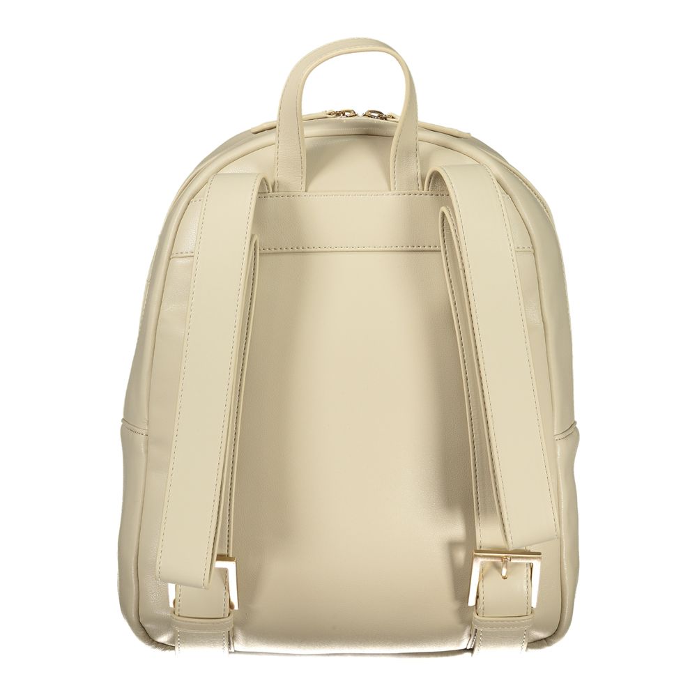 Mario Valentino Polyethylene Backpack - Beige Signature