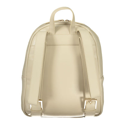 Mario Valentino Polyethylene Backpack - Beige Signature