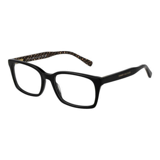 Tommy Hilfiger Women's Rectangle Full-Rim Acetate Eyeglasses Frames - Black