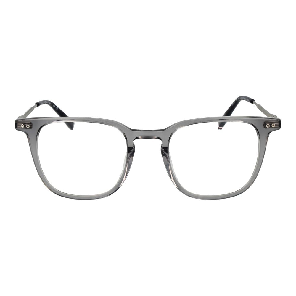 Eyeglasses Frames by Tommy Hilfiger for men in acetate and gray showcases a refined silhouette, detailed with a gray coloured frame finish and a sophisticated full-frame frame design.