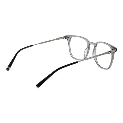 Eyeglasses Frames by Tommy Hilfiger for men in acetate gray showcases a reflective silhouette, artfully incorporating a sophisticated gray coloured frame with a distinct full-frame frame design.