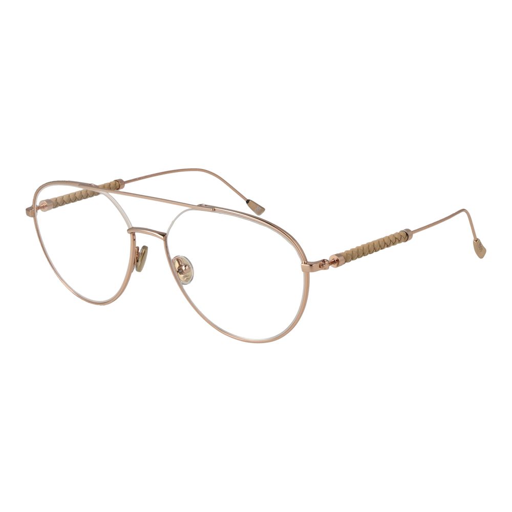 Eyeglasses Frames by Tod's for men in metal rose-gold showcases a refined half-frame frame design with a refined rose-gold coloured frame finish for a refined and sophisticated look.