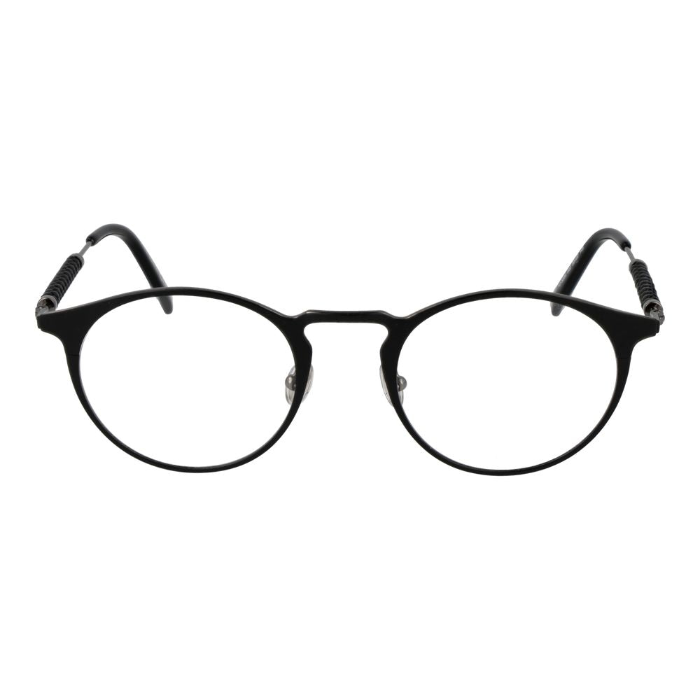 Eyeglasses Frames by Tod's for men in metal black showcases a reflective silhouette, artfully incorporating a sophisticated black coloured frame with a distinct full-frame frame design.