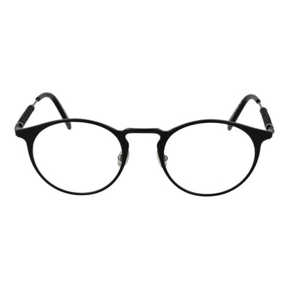 Eyeglasses Frames by Tod's for men in metal black showcases a reflective silhouette, artfully incorporating a sophisticated black coloured frame with a distinct full-frame frame design.