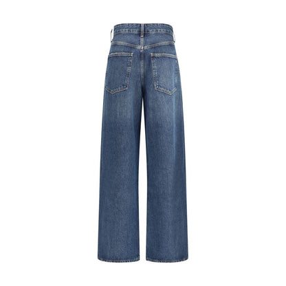 Jeans by Agolde for women in denim cotton blue features an sophisticated and wide & oversized with a precise long, creating a sophisticated and sophisticated silhouette.