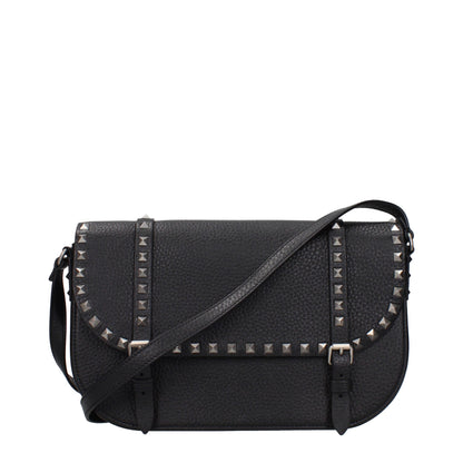 Crossbody Messenger Bag by Valentino Garavani for men in leather black features a artisanal Leather Crossbody Messenger Bag design with a secure , ample , and versatile crossbody-strap & adjustable-strap for a artisanal look.