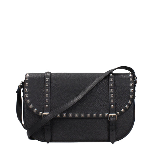 Crossbody Messenger Bag by Valentino Garavani for men in leather black features a artisanal Leather Crossbody Messenger Bag design with a secure , ample , and versatile crossbody-strap & adjustable-strap for a artisanal look.