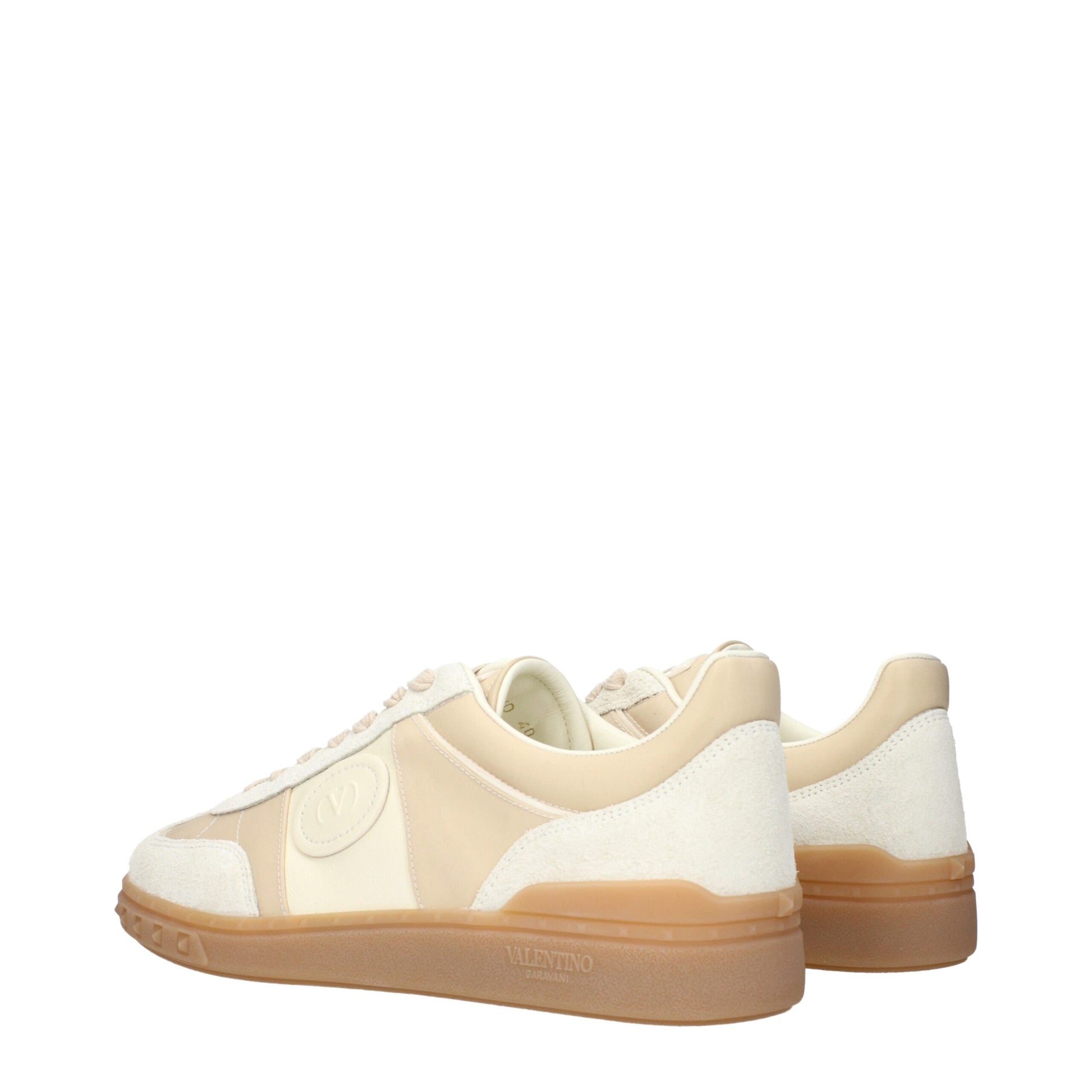 Sneakers by Valentino Garavani for men in fabric beige presents a on trend silhouette from the Men's Low Top Fabric Sneakers collection, showcasing a on trend low-top style for an elevated aesthetic.