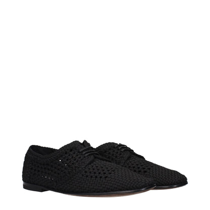 Flat Lace-Up Shoes by Dolce & Gabbana for men in leather black features an dynamic silhouette from the Men's Leather Flat Lace-Up Shoes collection, defined by a dynamic round toe style and flat for a dynamic look.