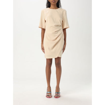 Dress by Aniye By for women in crepe multicolor features an eye catching silhouette with a sophisticated , elegant short-sleeve, and a refined short mini for a eye catching aesthetic.