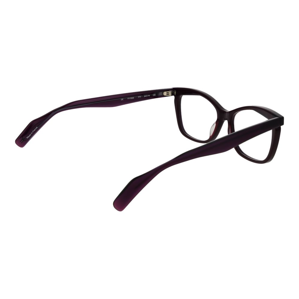 Eyeglasses Frames by Yohji Yamamoto for women in plastic brown features an refined silhouette, showcasing a sophisticated brown coloured frame and refined full-frame frame design for a refined look.