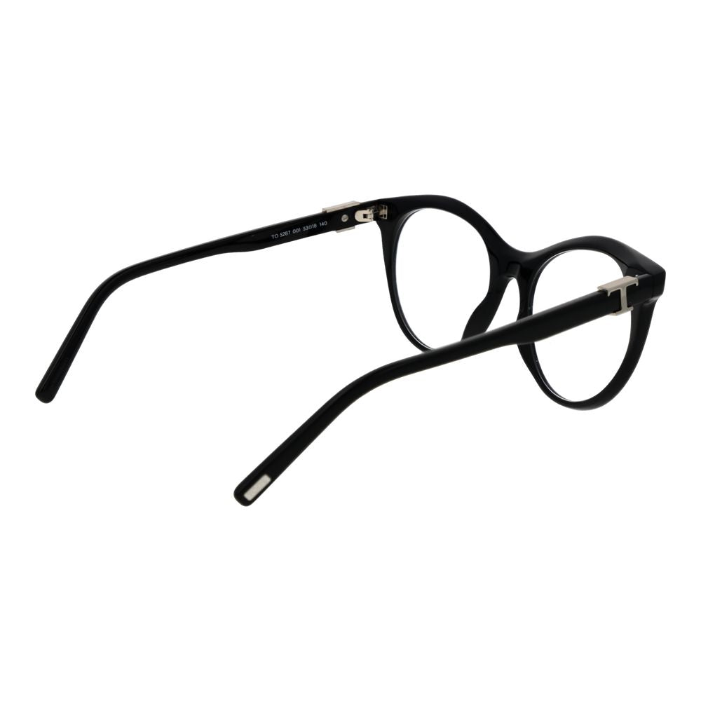 Eyeglasses Frames by Tod's for women in acetate black features an refined silhouette, showcasing the refined black coloured frame and sophisticated full-frame frame design.