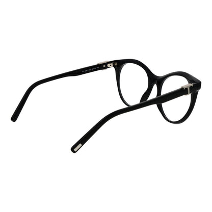 Eyeglasses Frames by Tod's for women in acetate black features an refined silhouette, showcasing the refined black coloured frame and sophisticated full-frame frame design.