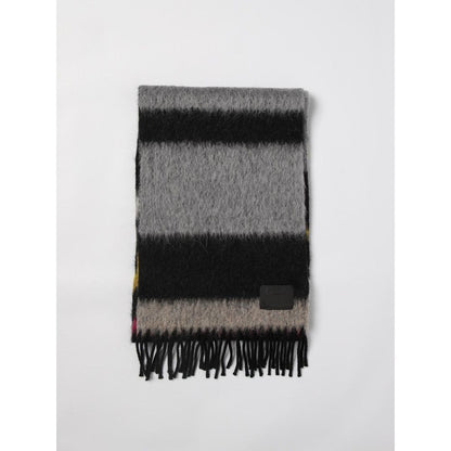 Scarf by Paul Smith for men in polyamide wool gray & striped presents a effortlessly chic silhouette, artfully capturing the essence of the effortlessly chic Polyamide Wool Scarf design for a sophisticated look.