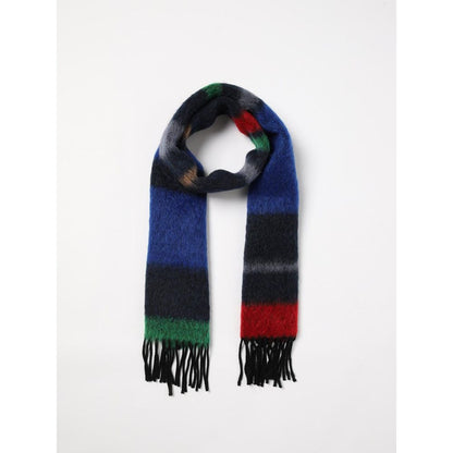 Scarf by Paul Smith for men in polyamide wool gray & striped showcases a eye catching silhouette, artfully capturing the essence of the eye catching Polyamide Wool Scarf design for a sophisticated look.