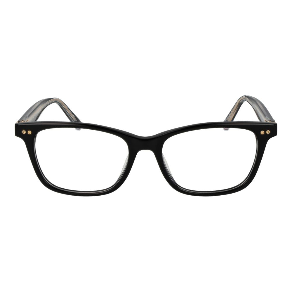 Eyeglasses Frames by Tommy Hilfiger for women in acetate black showcases a reflective silhouette, artfully incorporating a sophisticated black coloured frame with a distinct full-frame frame design.