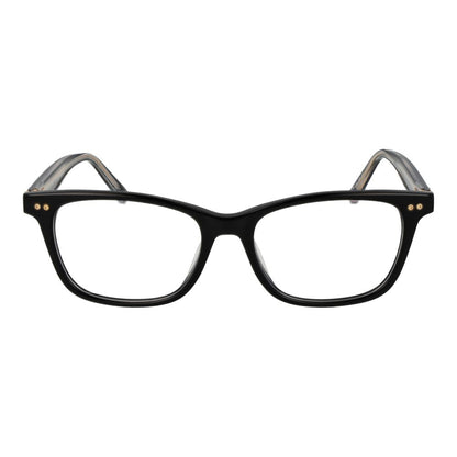 Eyeglasses Frames by Tommy Hilfiger for women in acetate black showcases a reflective silhouette, artfully incorporating a sophisticated black coloured frame with a distinct full-frame frame design.