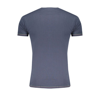 T-Shirt by Aeronautica Militare for men in cotton blue & print showcases a chic silhouette, artfully detailed with a chic crew neckline and for a chic finish.