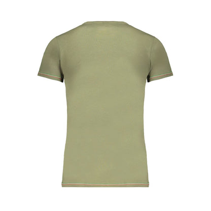 T-Shirt by Aeronautica Militare for men in cotton green & print features an edgy silhouette, meticulously detailed with a sophisticated and crew neckline for a truly edgy finish.