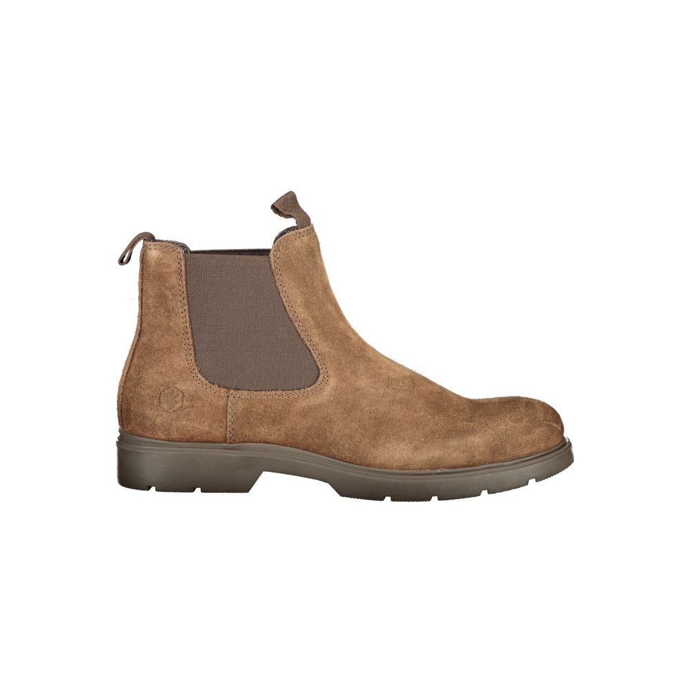 Ankle Boots by Lumberjack for men in polyester polyurethane leather brown & print features an performance-driven Men's Polyester Polyurethane Leather Ankle Boots silhouette, defined by a sophisticated and a performance-driven .