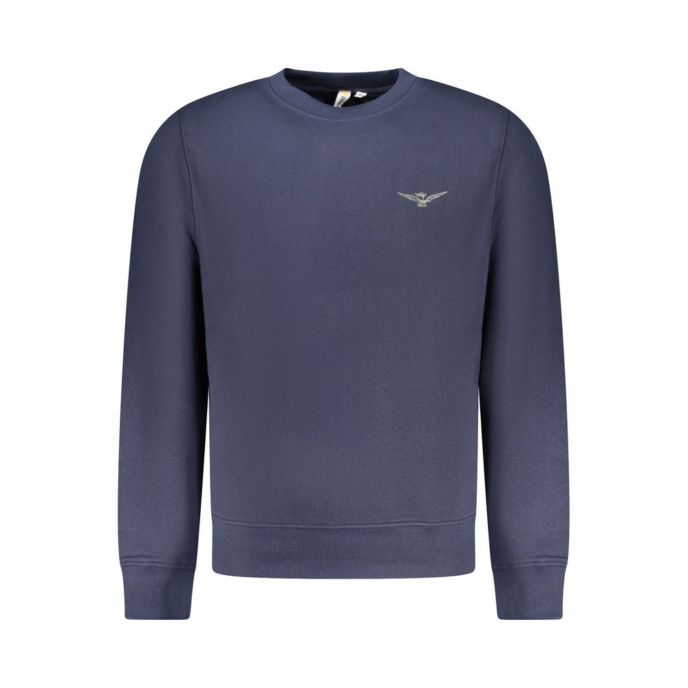 Sweatshirt by Accademia Militare for men in cotton polyester blue features an magnificent silhouette, showcasing a sophisticated crew neckline and detail for a truly magnificent finish.