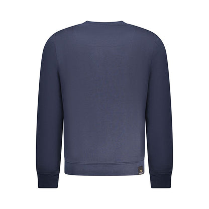 Sweatshirt by Accademia Militare for men in cotton polyester blue features an enviable silhouette, showcasing a premium and refined crew neckline for a truly enviable finish.