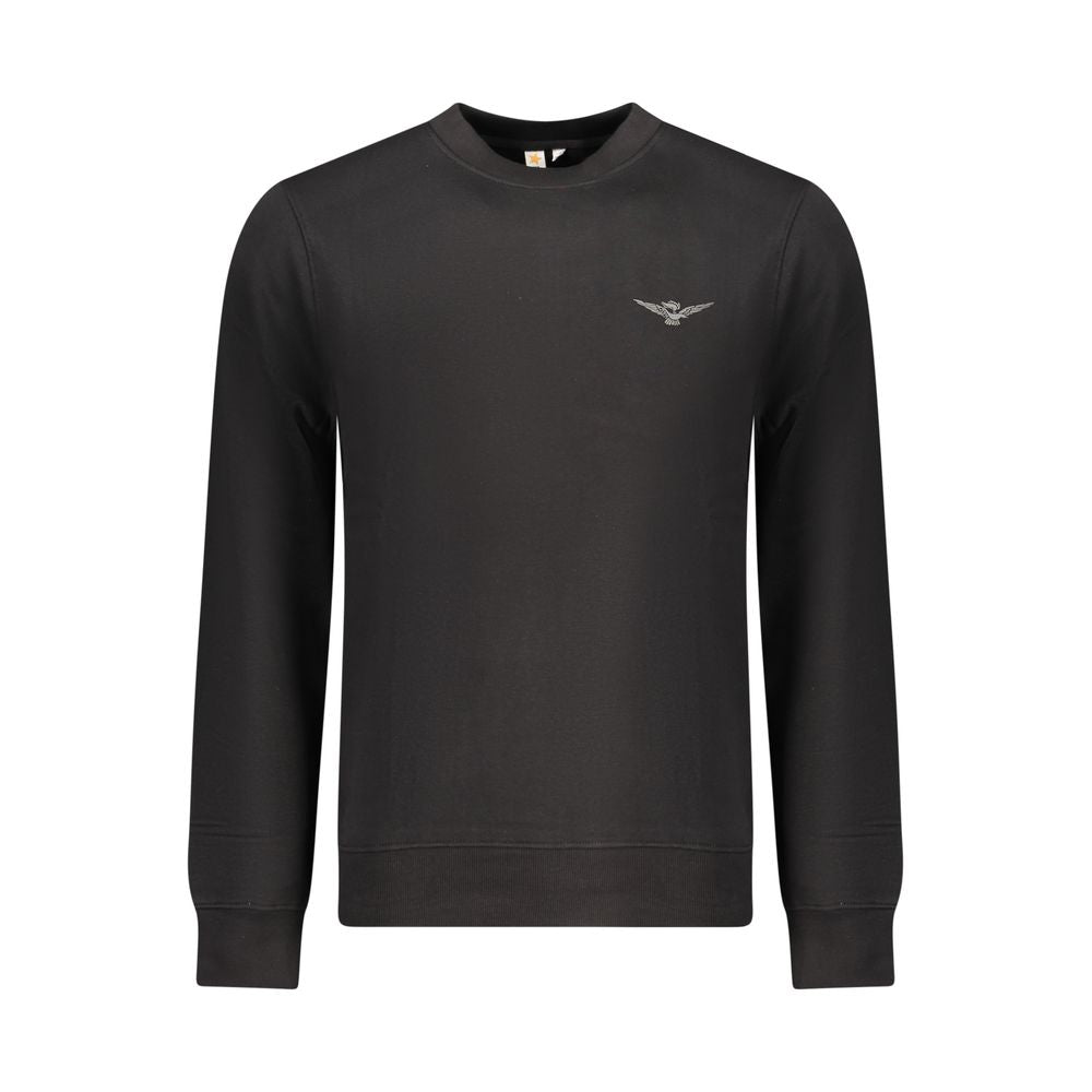 Sweatshirt by Accademia Militare for men in cotton polyester black features an enviable silhouette, showcasing a premium and refined crew neckline for a truly enviable finish.