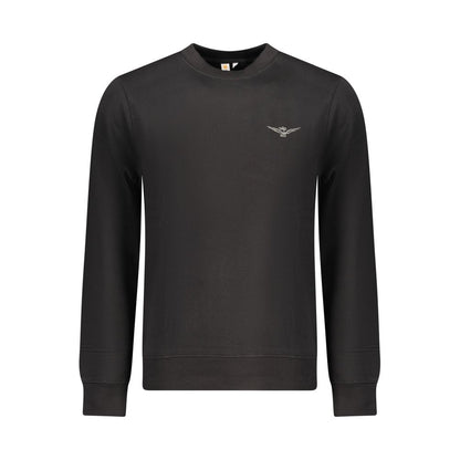 Sweatshirt by Accademia Militare for men in cotton polyester black features an enviable silhouette, showcasing a premium and refined crew neckline for a truly enviable finish.
